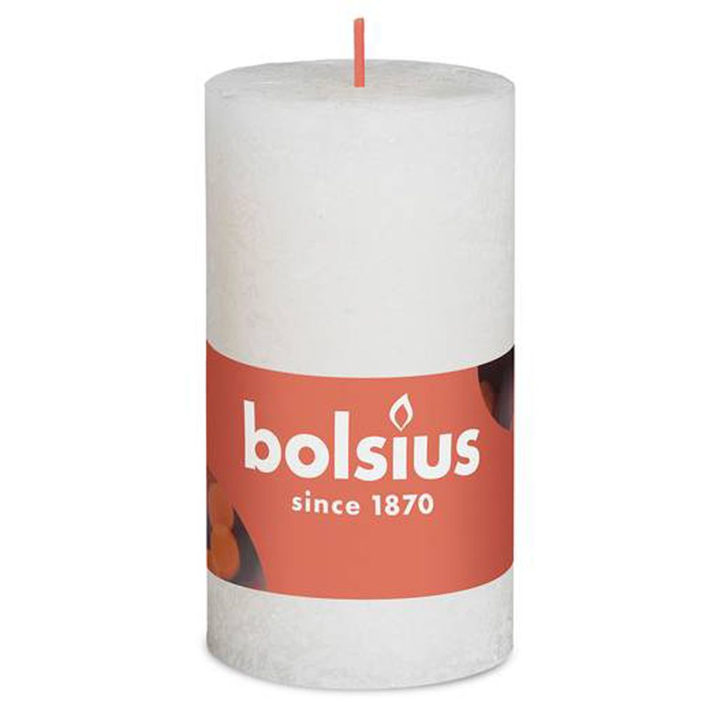 BOLSIUS Stumpenkerze Rustiko Shine 10x5cm weiche Perle Immagine del prodotto 