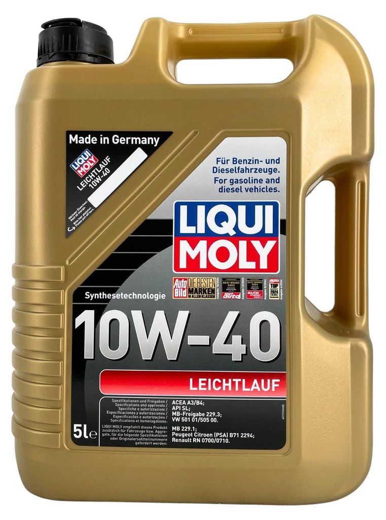 Liqui Moly Low-viscosity Sae 10w-40 Motoröl 5l Golden  Produktbild 