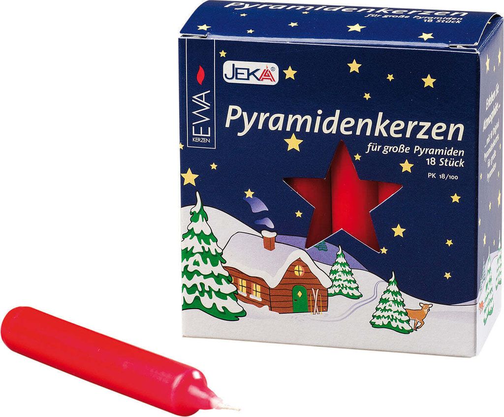 Pyramidová svíčka 18 bílá 18x105mm Obrázek produktu 17