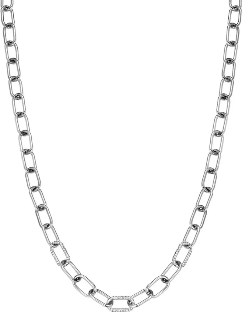 Collier Bering Arctic Symphony 450-17-450 en acier inoxydable argenté