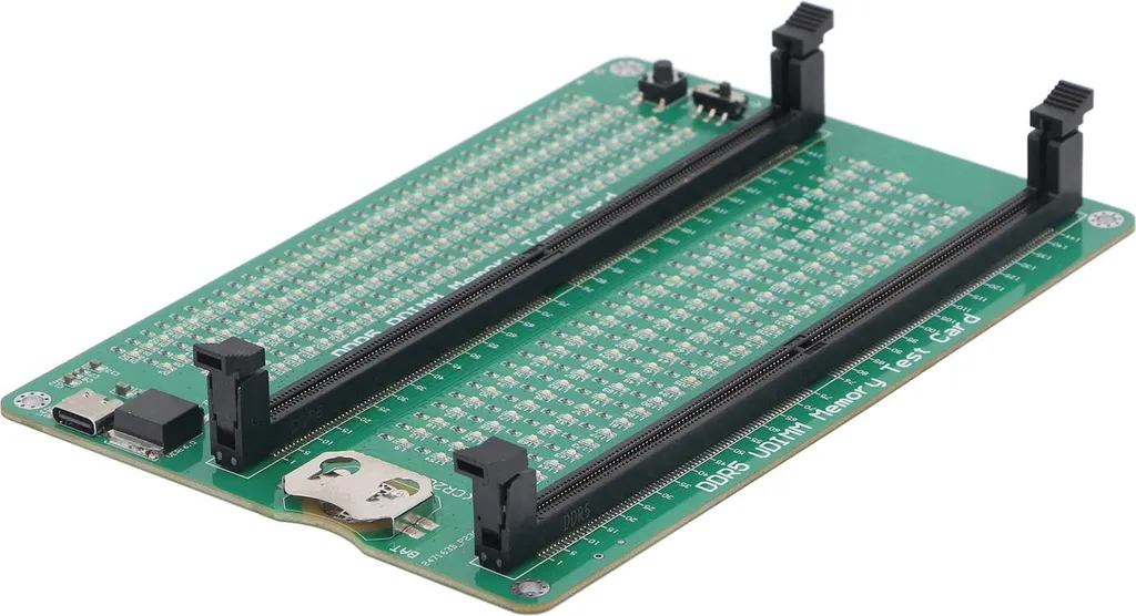 Testeur de mémoire DDR5 PCB Desktop avec indicateur LED pour PC Fixe