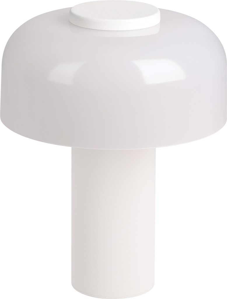 PONENTE Tischleuchte Tischbeleuchtung - H20 x Ø16 cm - weiß Produktbild 
