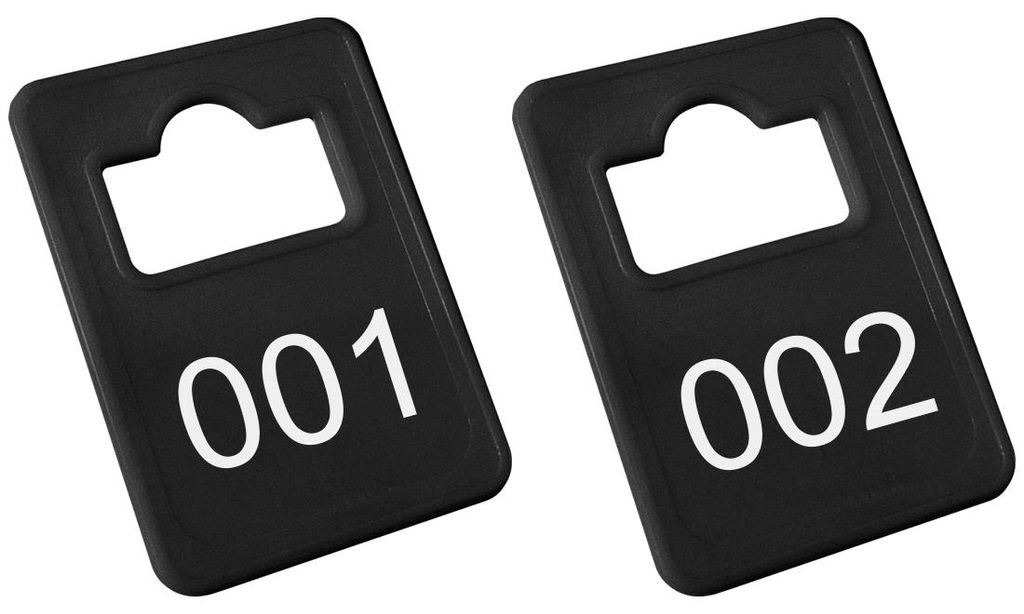 Čísla plastového šatníku CombiCraft Tiffany Black – 1 až Obrázek produktu 