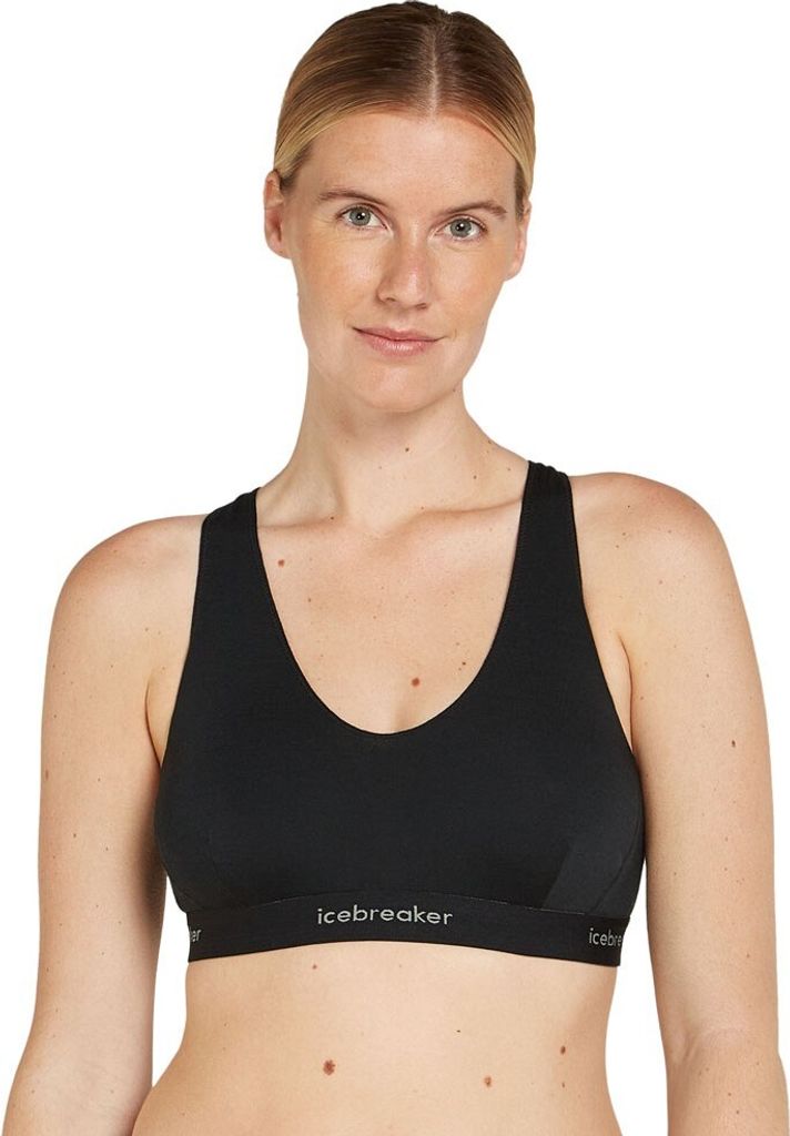Icebreaker Merinomix 125 Cool-Lite Sprite Racerback-BH Damen schwarz XL