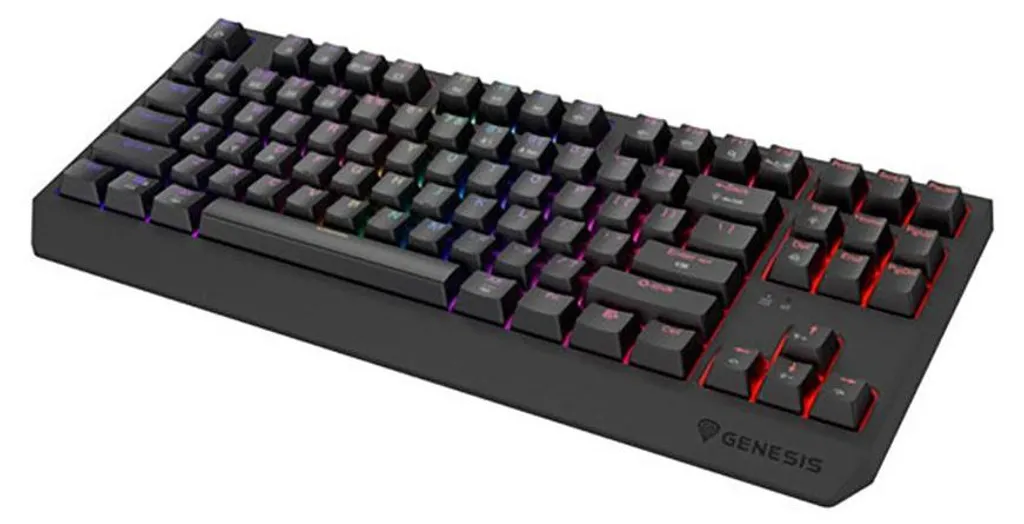 Genesis Thor 230 TKL Clavier Gaming Sans Fil Noir Layout QWERTY USB RF