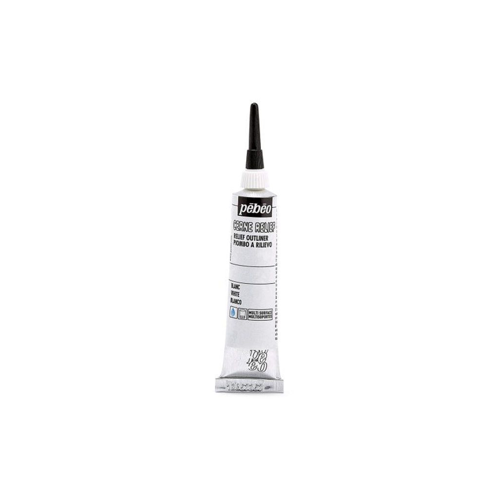 Pebeo Cerne Relief Outliner, 20 ml, Blanc Image du produit 