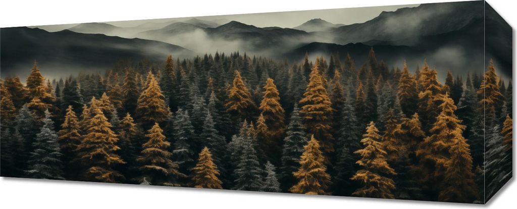 Bild 50x20cm Nebeliger Morgen