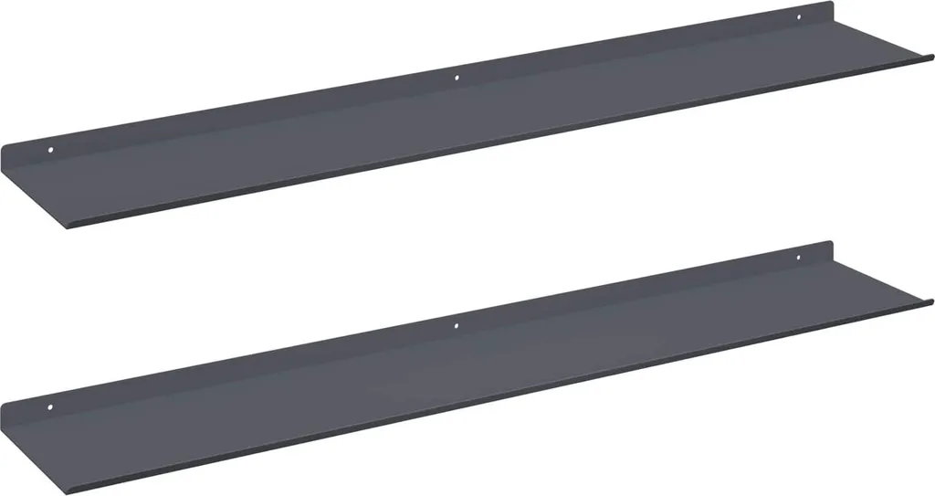 Offerta 2 Mensole vidaXL Antracite 100cm - Prezzo Imbattibile
