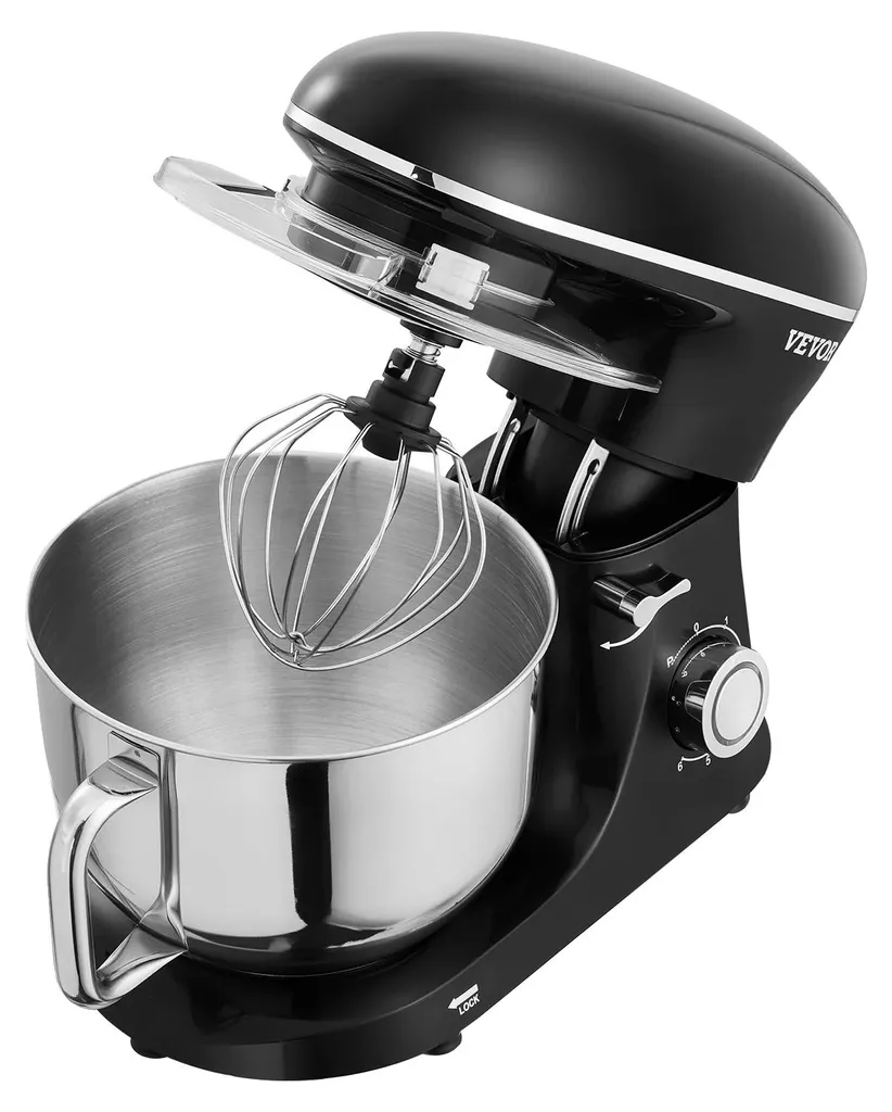 Robot Pétrisseur 6 QT 220 tr/min en Acier Inoxydable et ABS Série Pro