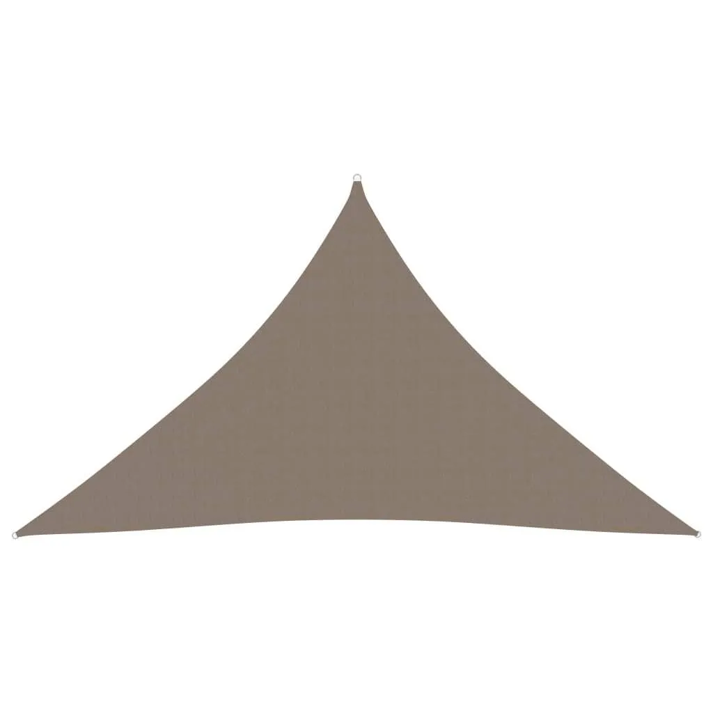 Tenda da Sole Vela Triangolare 4x4x5,8 m Taupe Oxford Impermeabile