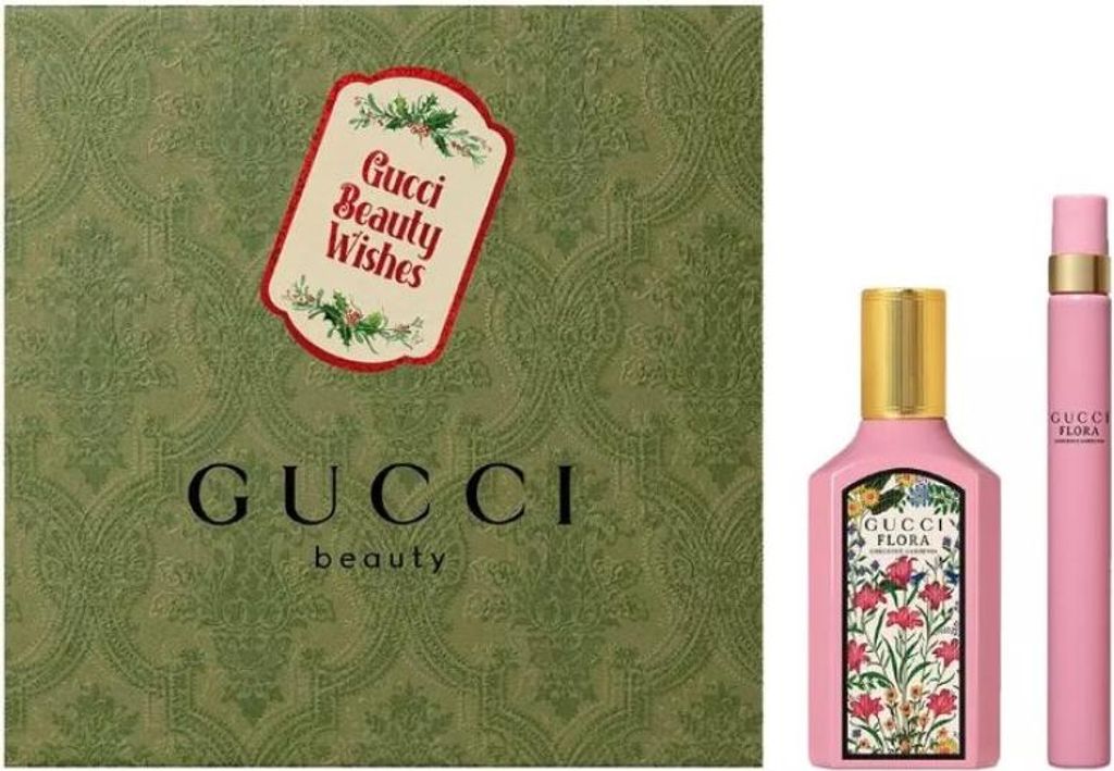 Set Gucci Flora Gorgeous Gardenia Edp 50ml Mini@