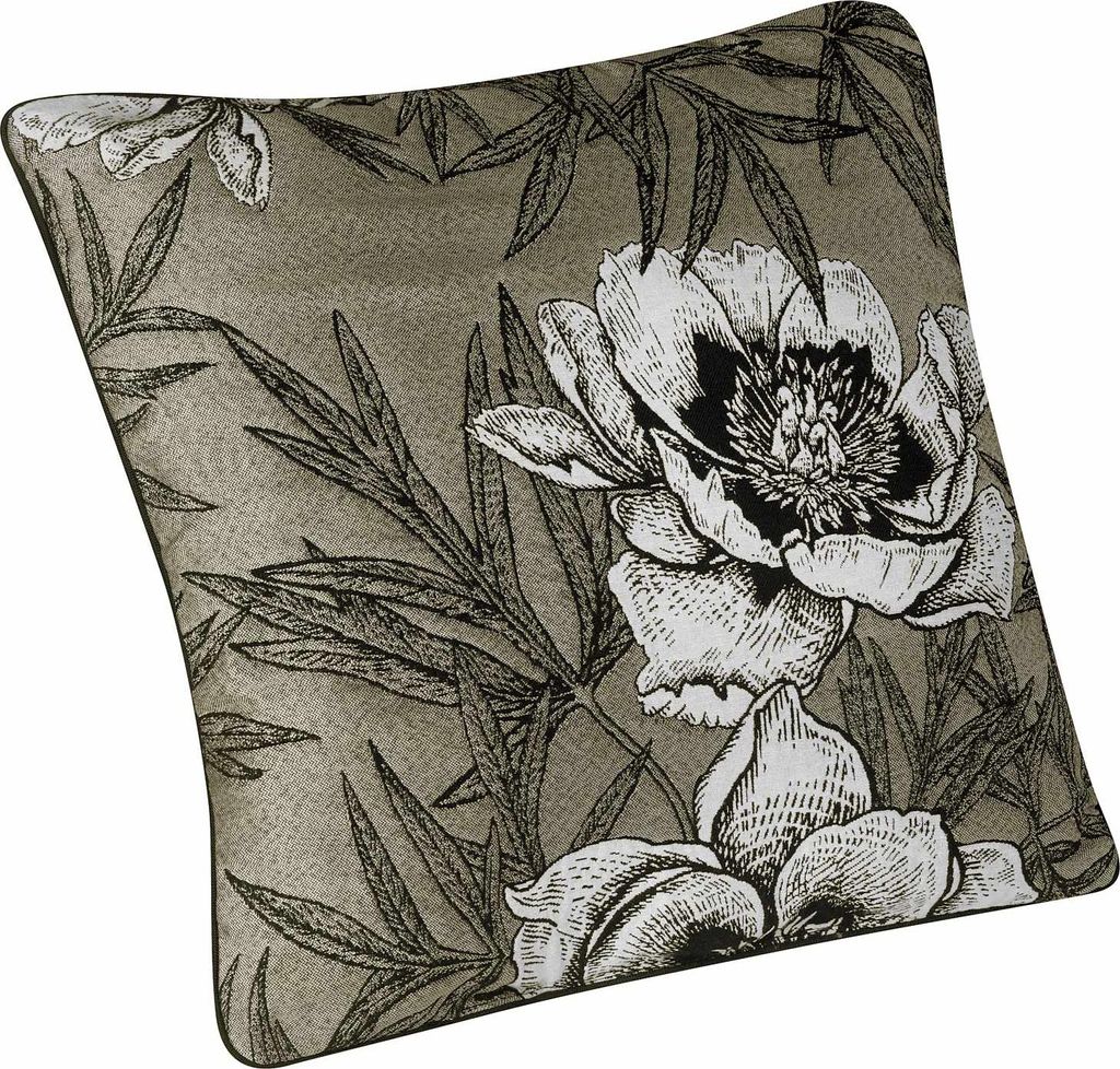 Paspelierkissen mit Blumenmuster