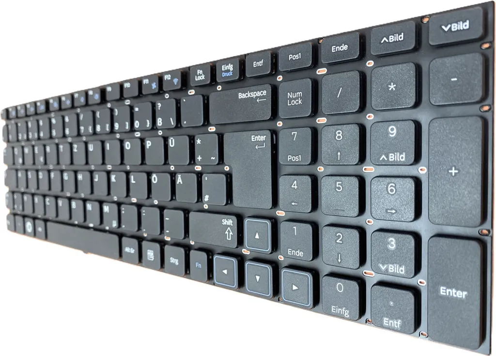 Clavier Samsung NP300E7A-S02BE noir sans cadre version 2 AZERTY