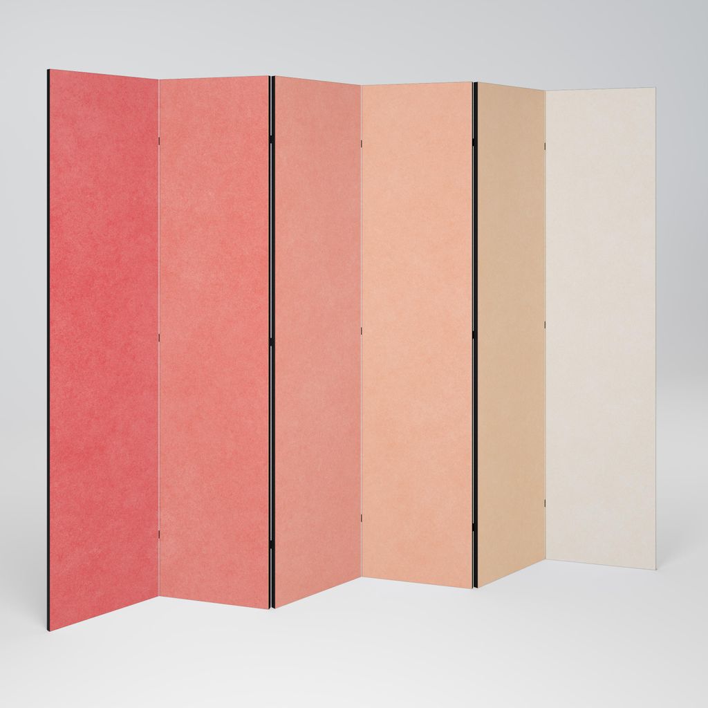 SpaceRebels Paravent Raumteiler - 6-teilig Raumtrenner, Druck 1-Seite - Raumtrenner - Trennwand Wohnung - Room Divider - Spanische Wand Deko Modern...