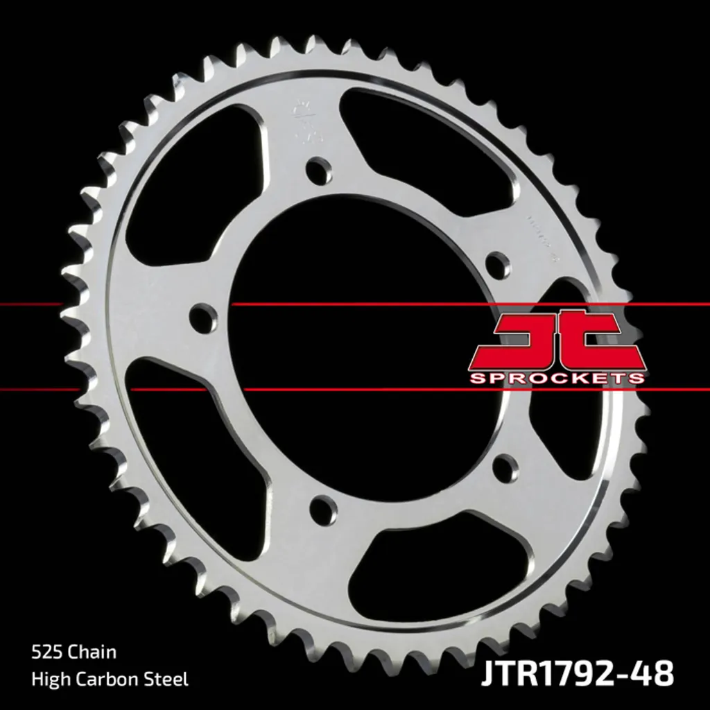 Ricambio Corona Moto Kettenrad 48Z | Passo 525 SI Acciaio Duraturo