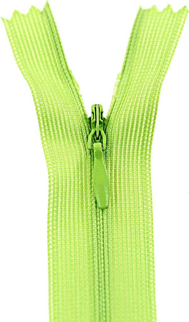 1 Reißverschluss spiral verdeckt, 18cm, unteilbar, unsichtbar, Farbe frei wählbar,233 fresh green