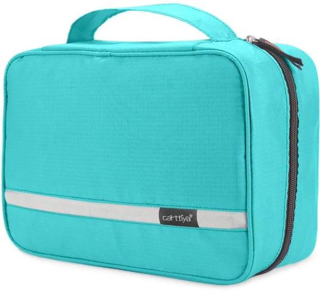 Grande trousse de toilette de voyage suspendue bleu clair mixte 25cm