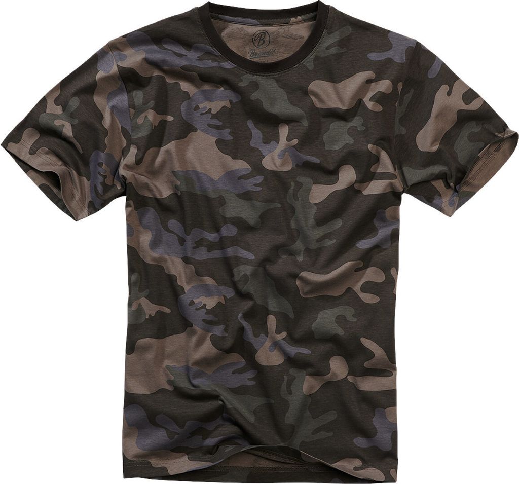 Brandit T-Shirt, dunkles camouflage, 7XL