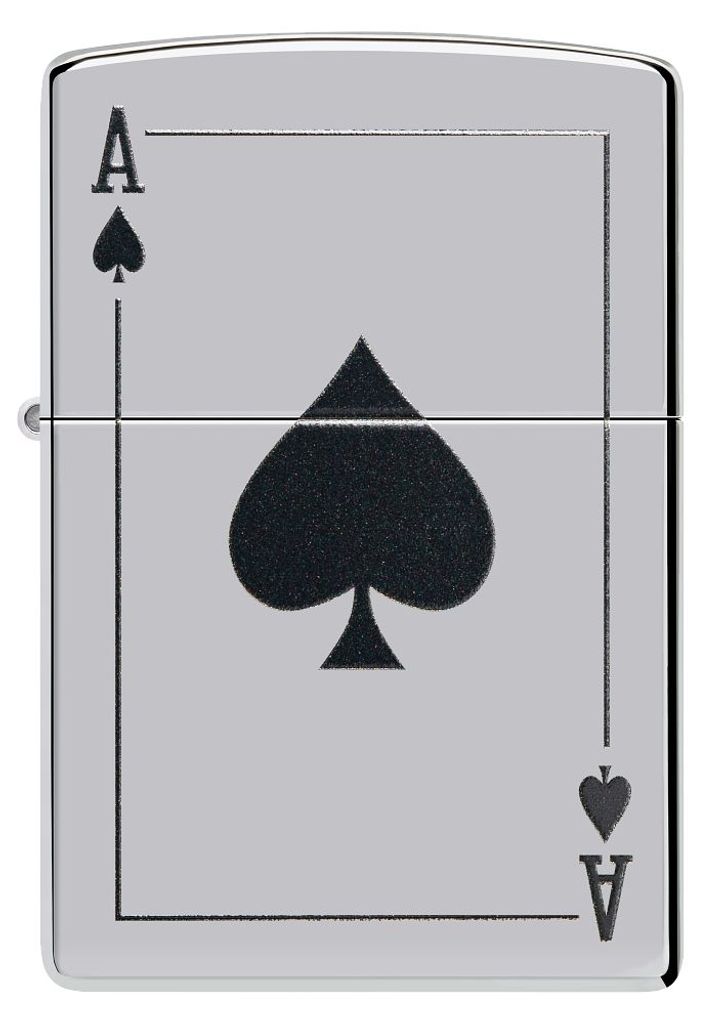 ZIPPO - Pik-Ass - High Polished Poliert Chrome Sturmfeuerzeug nachfüllbar Benzin 60006313