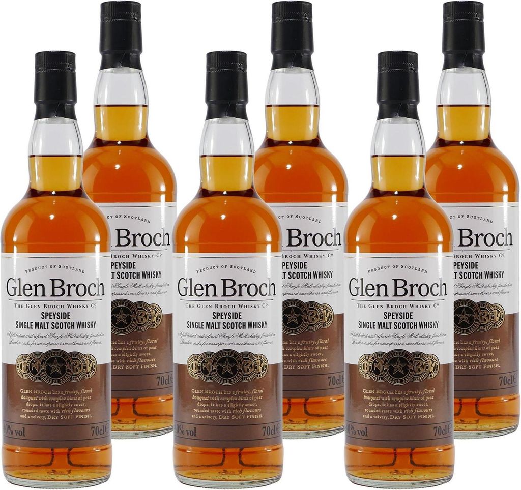 Glen Broch Speyside Single Malt Scotch Whisky (6 x 0,7L)