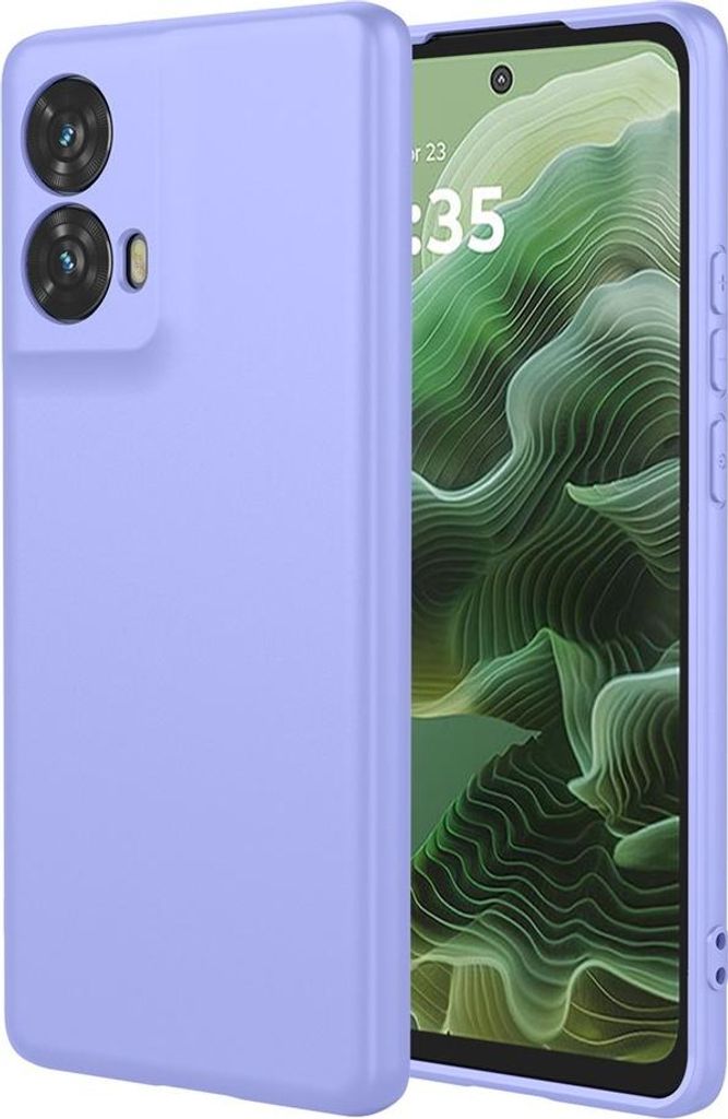 Hülle für Motorola Moto G35 - Phonesta Soft Silk Silikon Back Cover - Lila