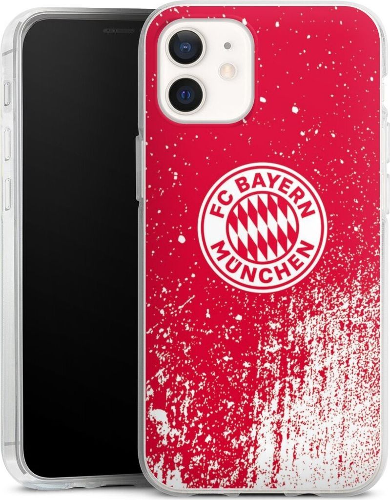 DeinDesign Handyhülle für Apple iPhone 12 Pro Silikon Hülle Case Smartphone Schutzhülle FC Bayern München FCB Offizielles Lizenzprodukt