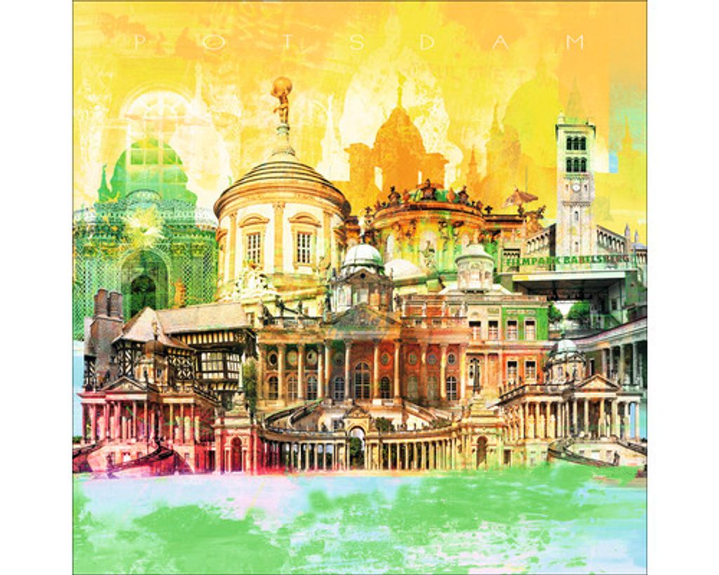 Glasbild Potsdam Wahrzeichen I 80x80 cm