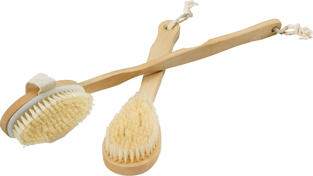 Infraworld Bürstenset 2 teilig Saunazubehör Körperbürste M5503