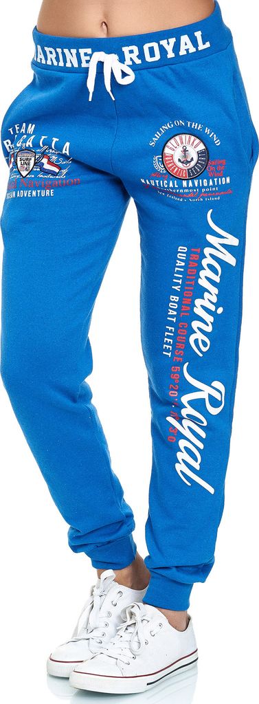 Damen Jogginghose | 100 % Baumwolle | Marine 512 R.Blau 3XL