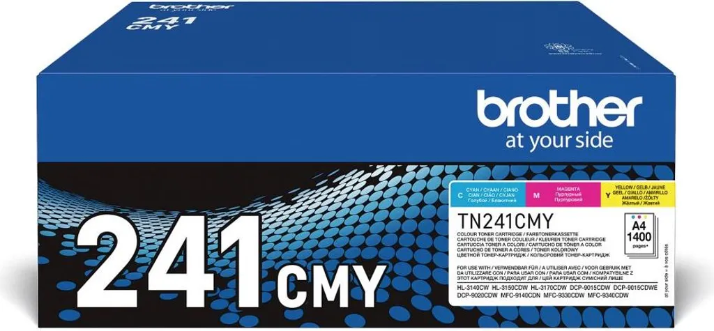 Toner Brother TN-241CMY Pack Couleurs Cyan Magenta Jaune 1400 Pages