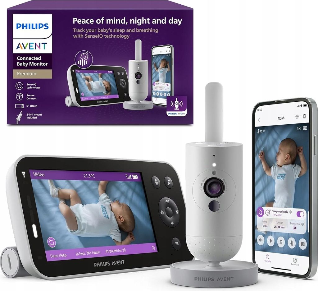 Philips AVENT Premium Connected Baby Monitor SCD973/26 Produktbild 