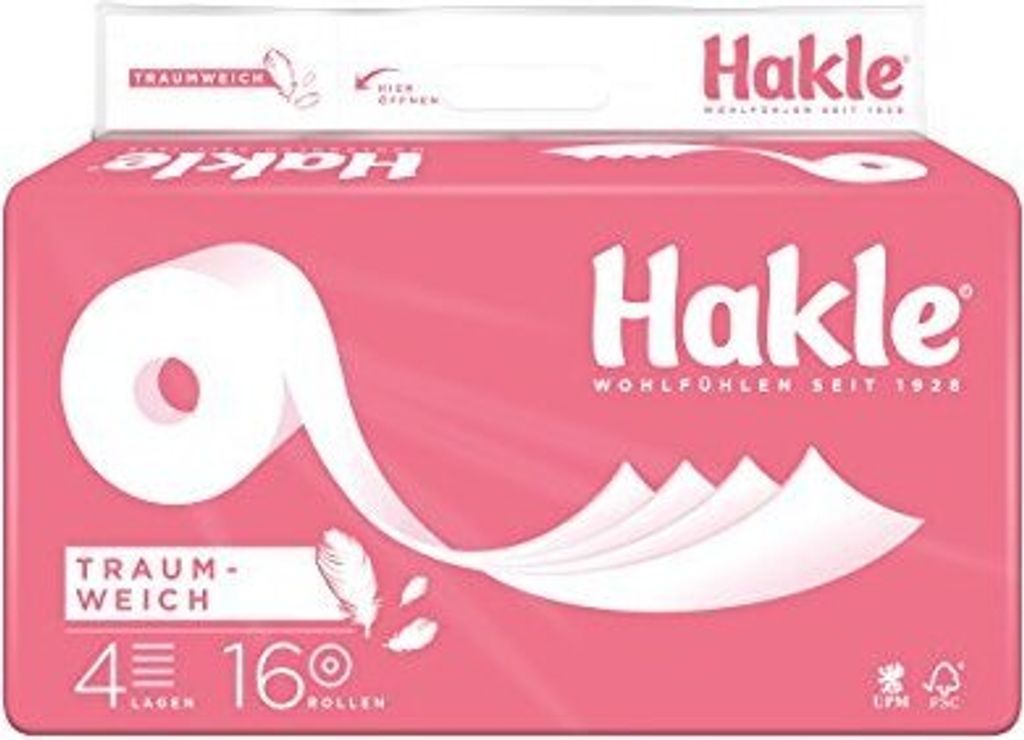 Hakle toaletní papír "Traumweich", 4 vrstvy, 1 balení (1 x Obrázek produktu 