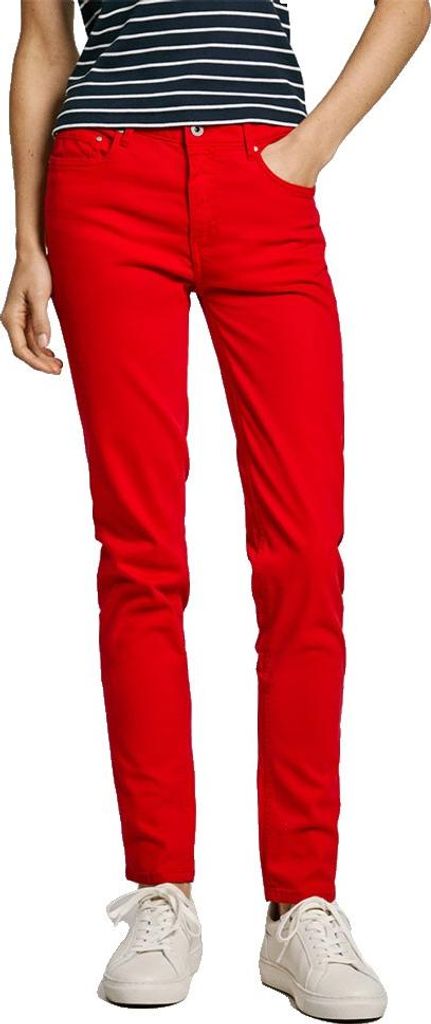 Pepe Jeans Mid Rise Skinny Thelma Hosen Rot 31 / 30 Damen Rot 31