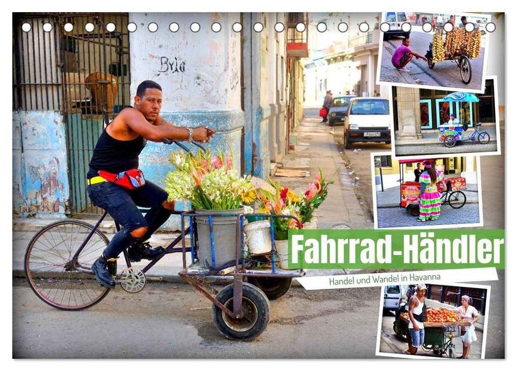 Fahrrad-Händler - Handel und Wandel in Havanna (Tischkalender 2027 DIN A5 quer), CALVENDO Monatskalender
