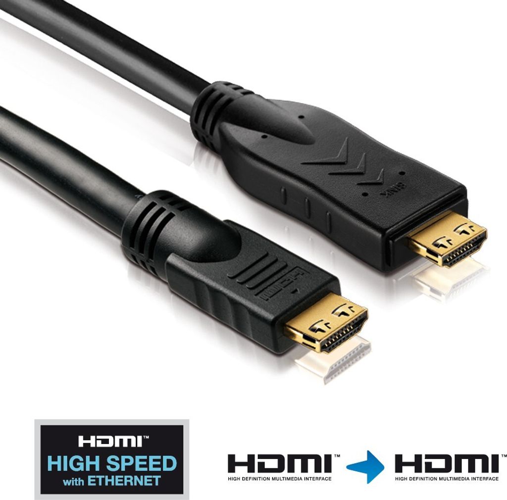 PureLink aktives HDMI 1.4 Kabel 20m mit eingebautem Extender, Ethernet, 4K