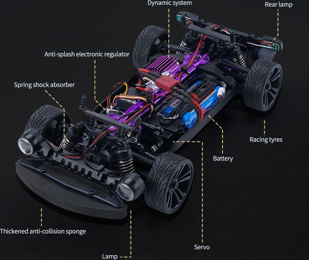 RC Drift Car 1/16 RC Car 2.4GHz 4WD 35km/h RC Race Car High Produktbild 8