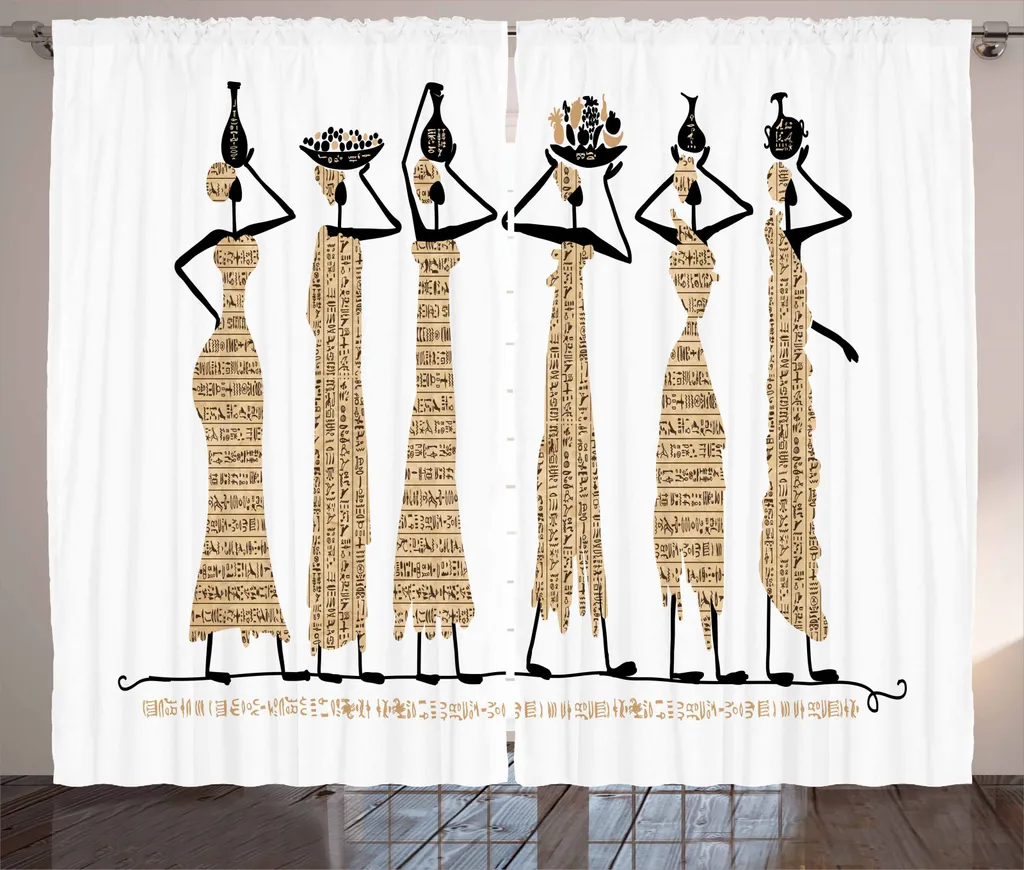 ABAKUHAUS Asilo Tenda a Pannello Set di 2, Esplorare Outer Space, Trattamento della Finestra per Stanza e Camera da Letto, 150 cm x 245 cm, Pale Blue Nero