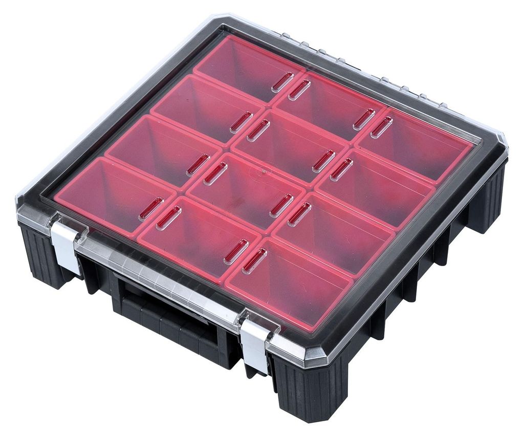 ADB Organizer/Kleinteilemagazin mit 12 herausnehmbaren Boxen