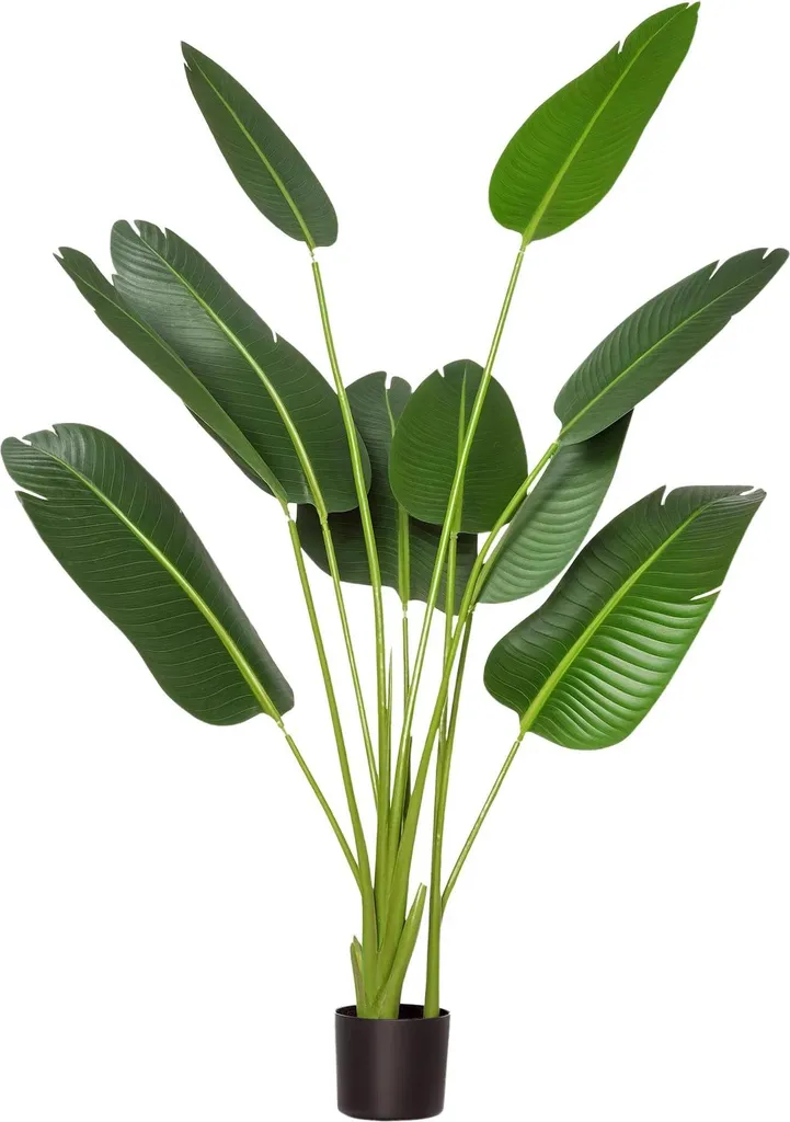 Bananier Artificiel en Pot 160 cm - Plante Verte Artificielle Réaliste