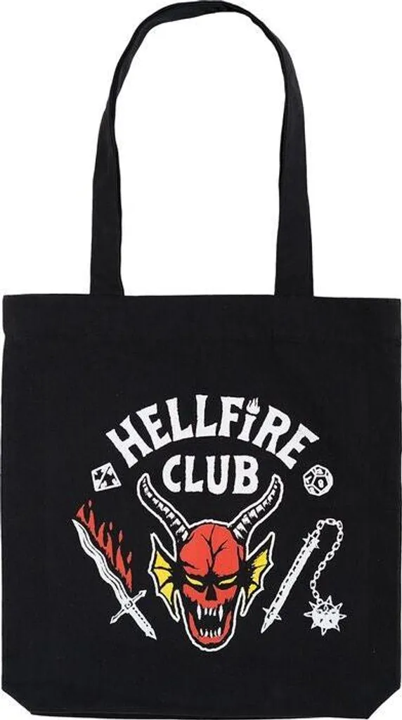 Sac de courses Hellfire Club en toile robuste, grand format de 15 litres
