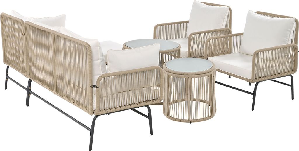 Flieks Gartenlounge Set 6-Sitzer, Gartenmöbel Sets mit 2 Produktbild 9