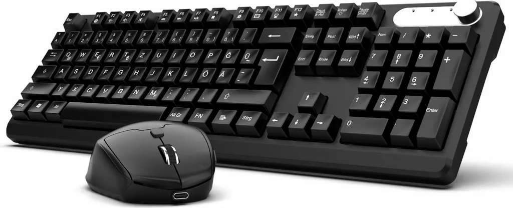 Pack Clavier Souris INCA IWS-549U Noir AZERTY Layout Bureau Design Chic