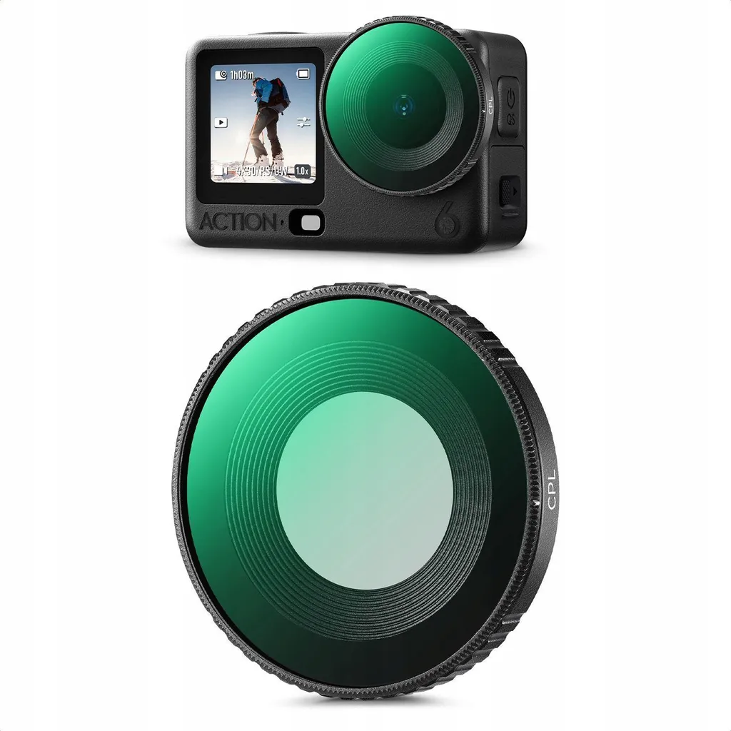 Filtro CPL Action 6 K&F Concept KF12.0038 - Protezione e Colori HD