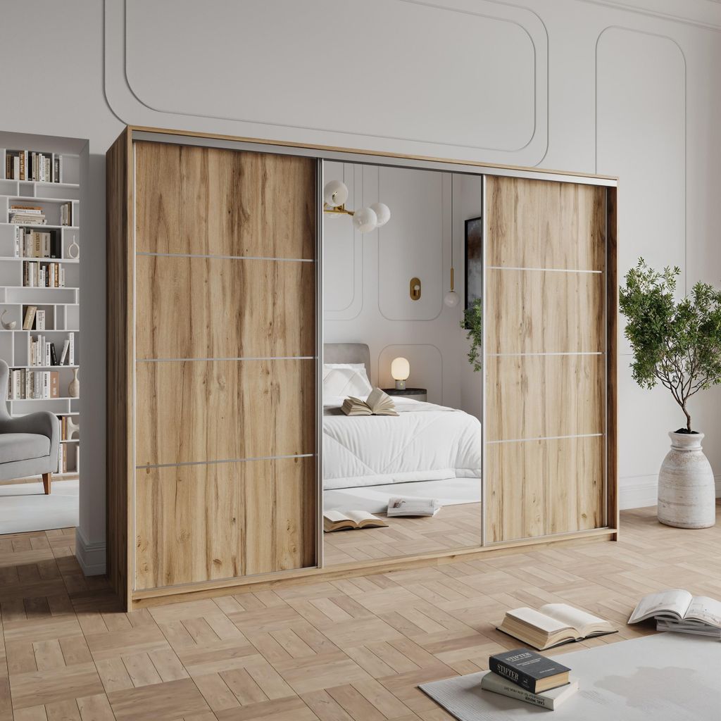 Masseno Schiebetürenschrank VARO 250/205/60 cm Produktbild 
