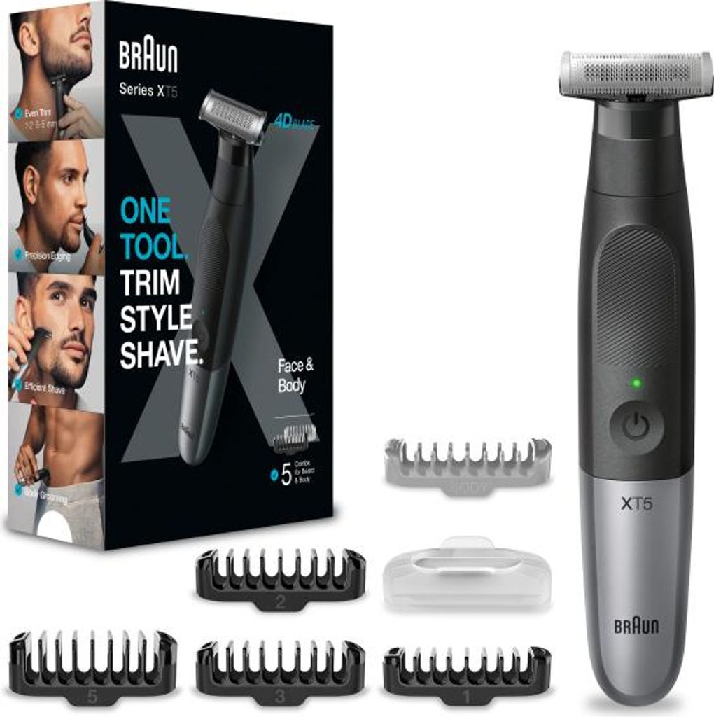 Braun XT5100, Zmywalny, Bateria, Czarny, Szary Zdjęcie produktu 