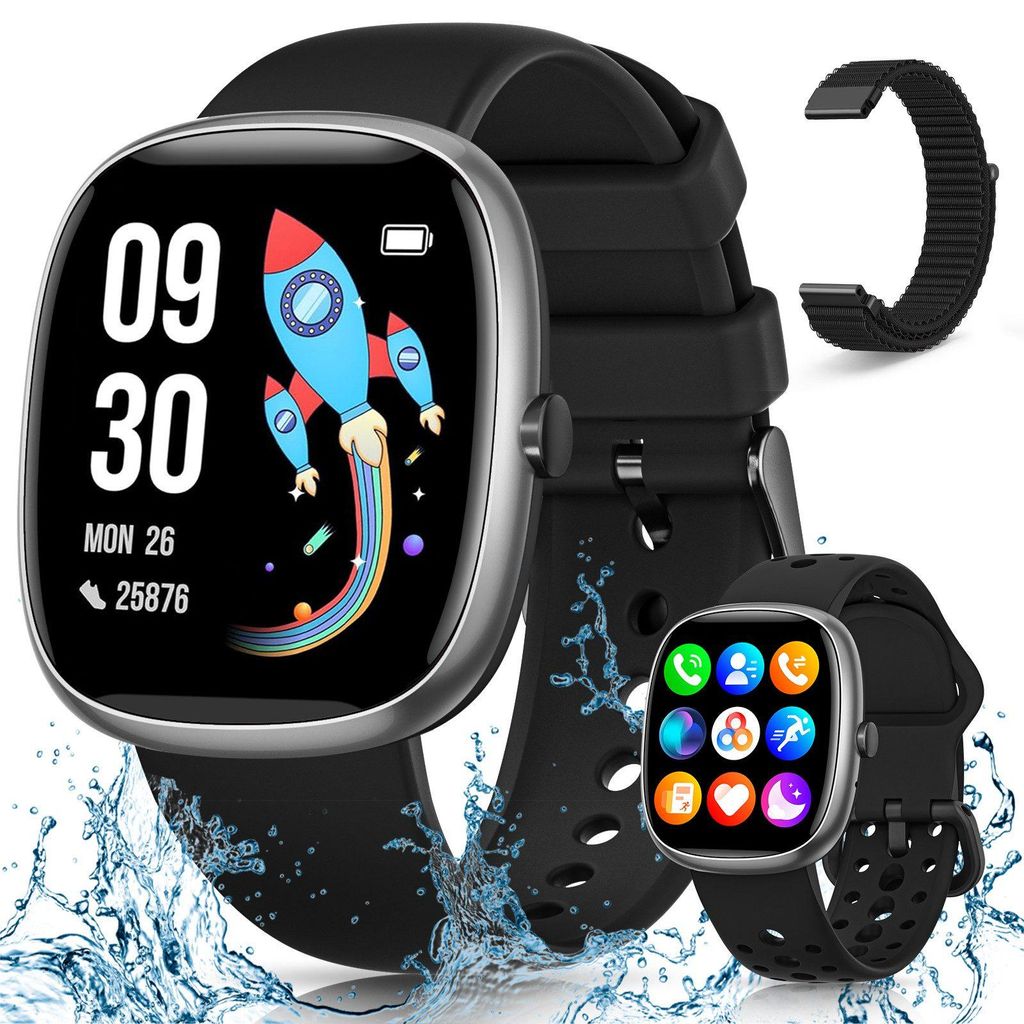 2026 Smartwatch Kinder,Kinder Geschenke für Jungen Mädchen 5-16 Jahren Smartwatch,Schrittzähler,Wecker,Fitnesstracker 20 Sportmodi,Kindergeschenke