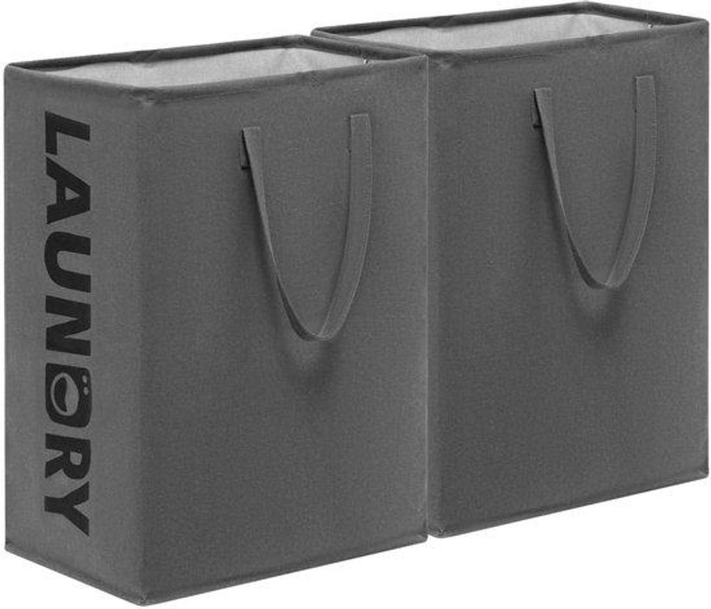 Kleine opvouwbare Wäschekörbe 75L, 60x40x34cm, für Bad, Wohnzimmer