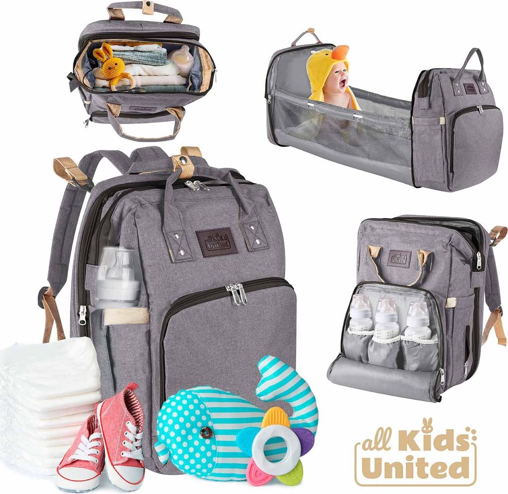 Fresk Unisex Windelrucksack - Praktischer Kinderrucksack Mit Giraffen Design