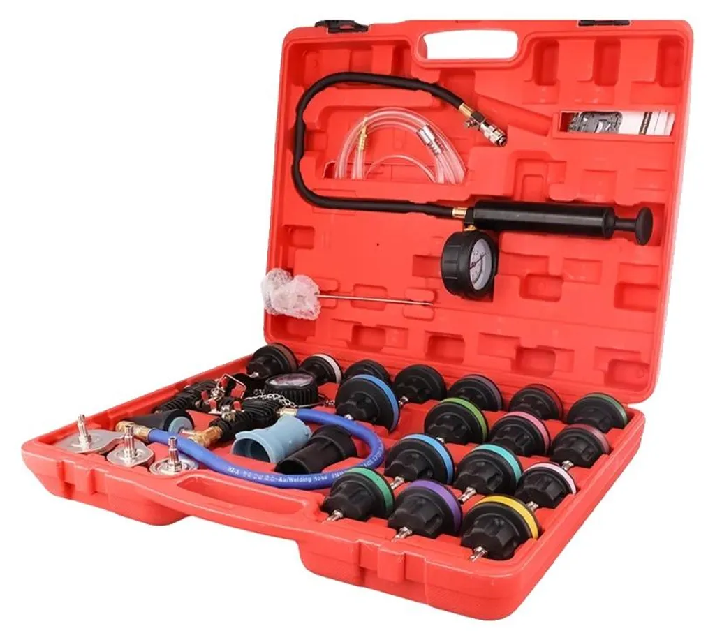 Kit de purge et remplissage de liquide de refroidissement sous vide 28 pcs