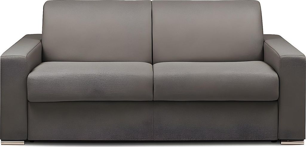 Vente-unique 4905451340711, Sofabett, Wohnzimmer, Grau, 3 Sitz(e), Stoff, Polyester